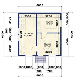 Одноэтажный дачный Классика