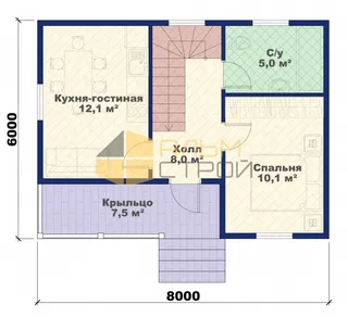 Коттедж с мансардой Канцлер