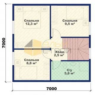 Коттедж с мансардой Севастополь