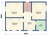 Двухэтажный коттедж Семейный