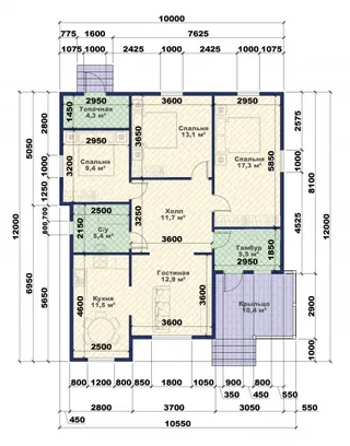 Одноэтажный коттедж Идеал