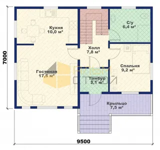 Коттедж с мансардой Подмосковье
