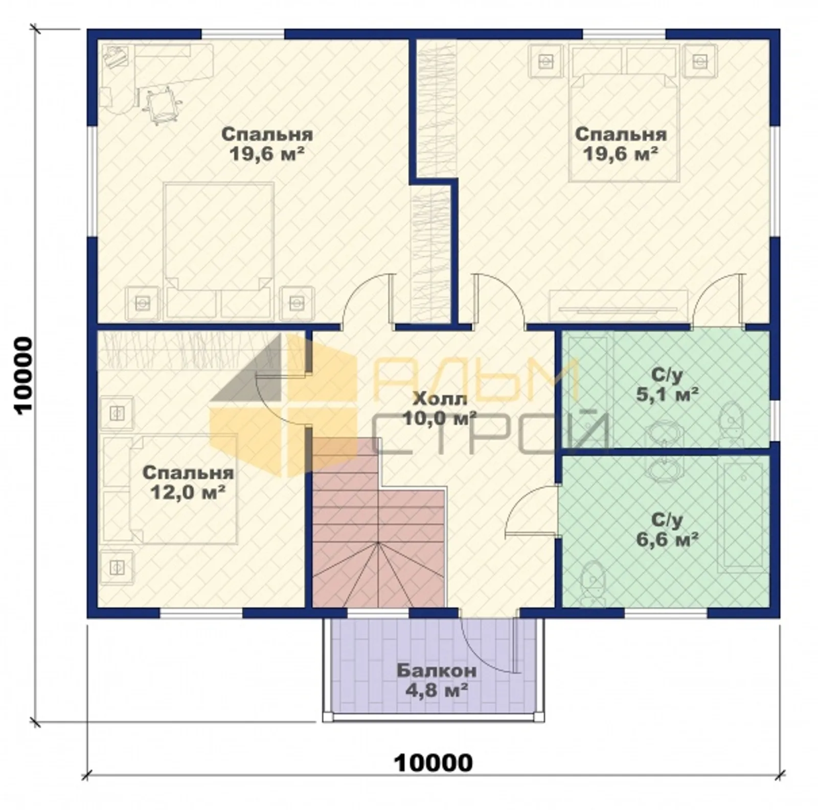 Двухэтажный коттедж Херсон