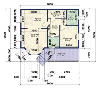 Одноэтажный коттедж Мечтатель