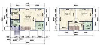 Коттедж с мансардой Феникс 2К