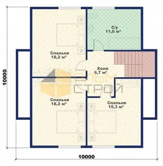 Коттедж с мансардой Феникс