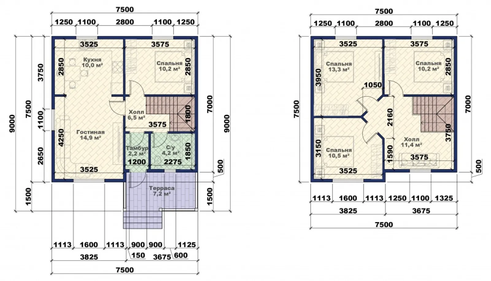 Коттедж с мансардой Уют