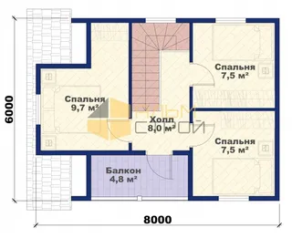 Коттедж с мансардой Канцлер