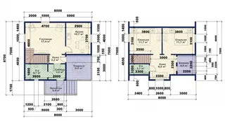 Коттедж с мансардой Классический