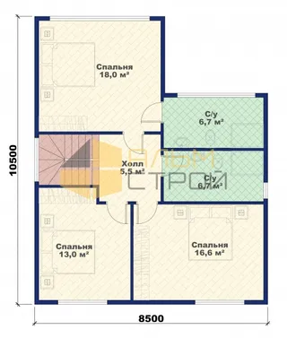 Двухэтажный коттедж Ривьера