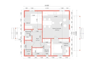 Одноэтажный коттедж Пенза
